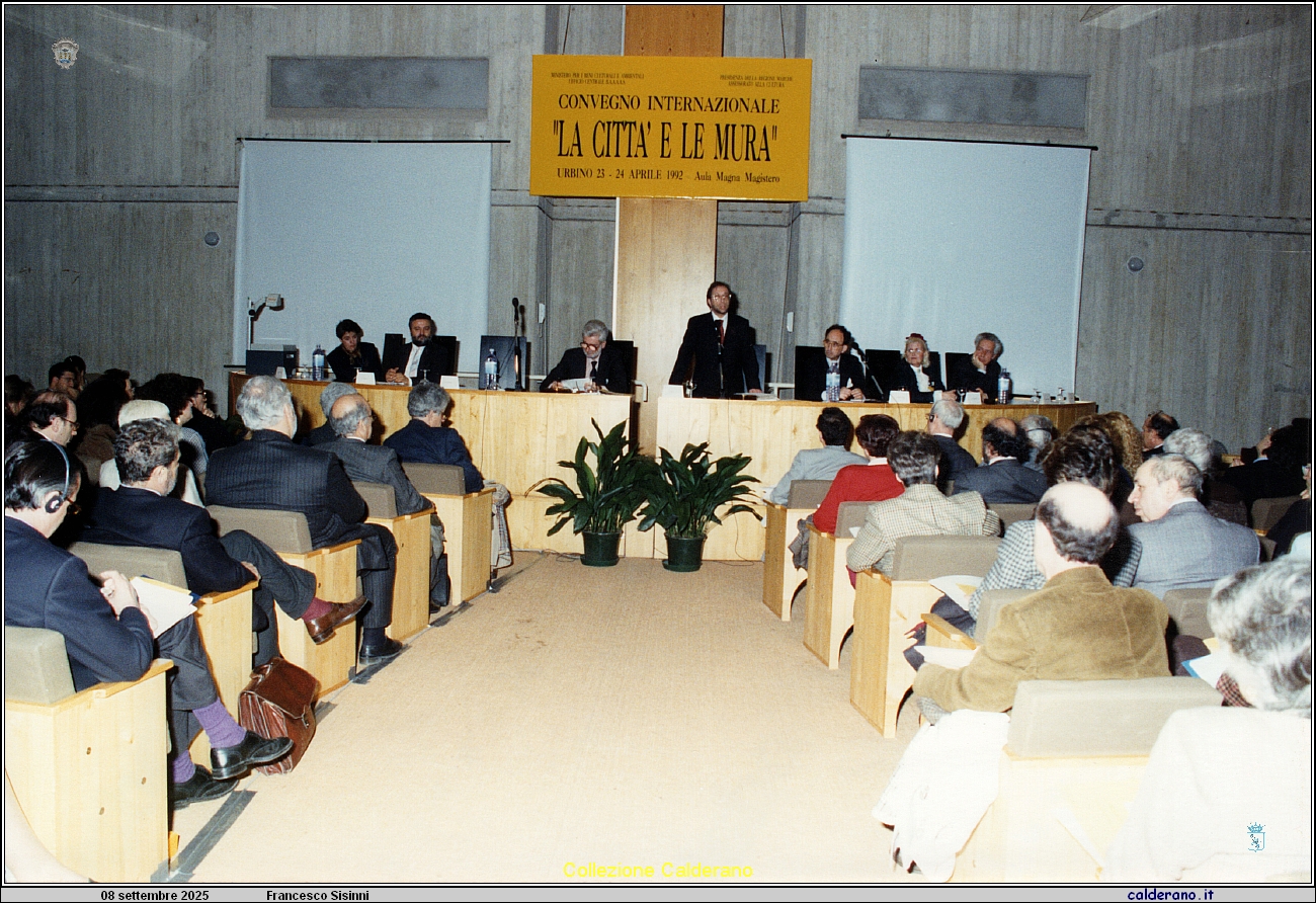 088 Francesco SIsinni ad Urbino, Convegno internazionale 1992.jpeg