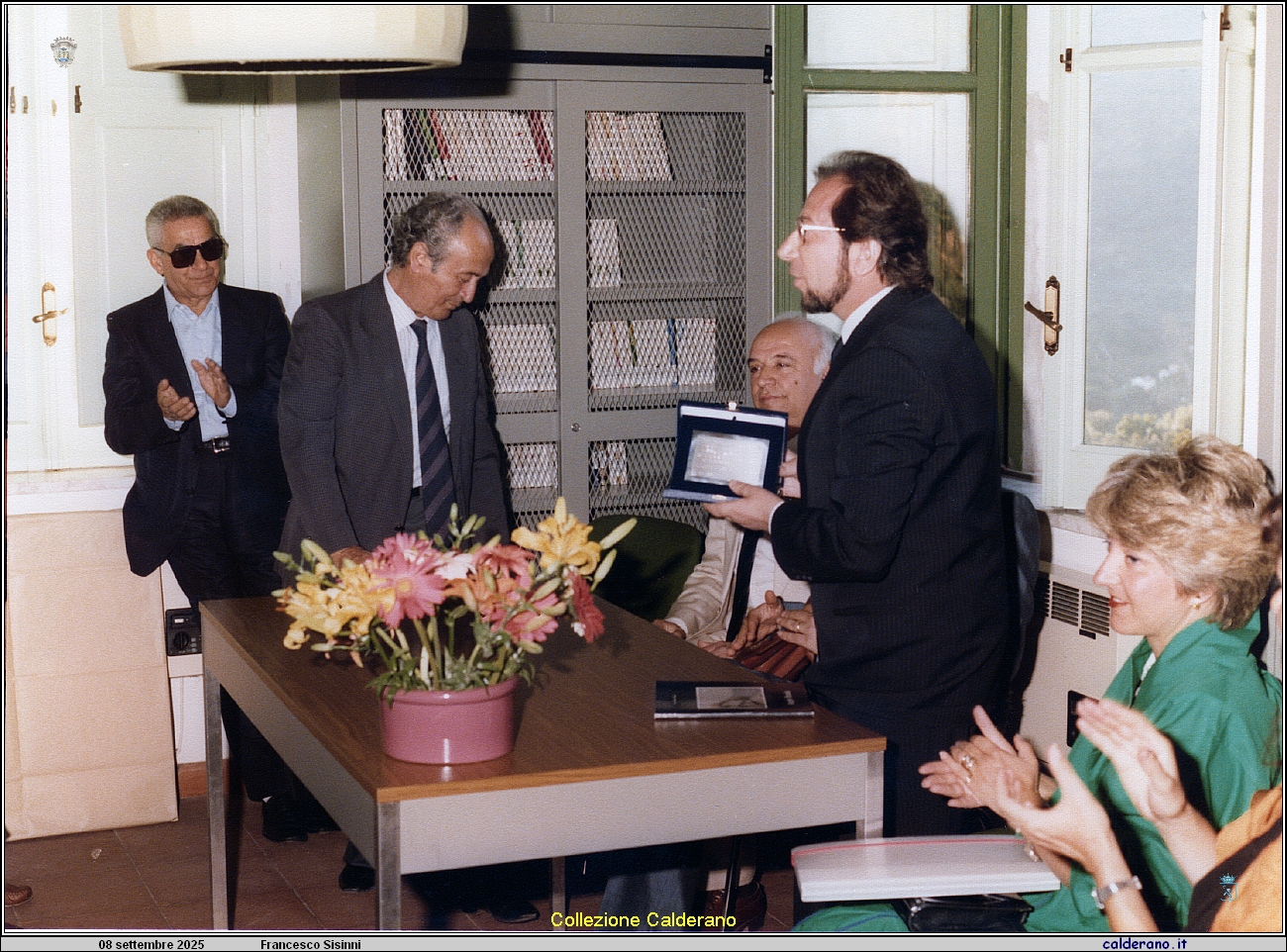 212 Pasquale Schettini, Biagio Vitolo, Francesco Fontana e Francesco Sisinni al Cemtro Culturale Maratea 1985.jpeg