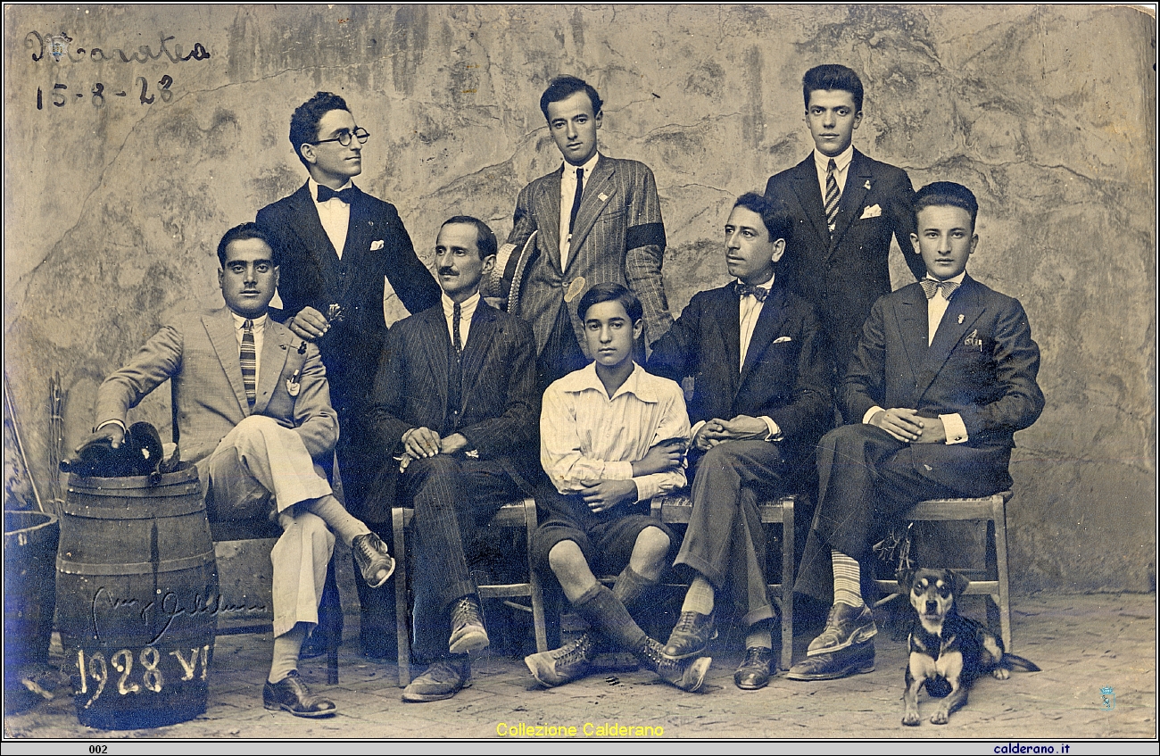 Ferragosto con Pasquale Epifanio Iannini, Pasquale Di Trani, Pierino Brando e Benito Stoppelli - 15 Agosto 1928.jpg