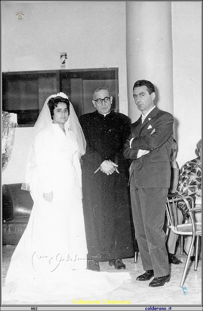 Sposi Dammiano, nipoti di Don Domenico - Potenza 25-6-1960.jpg