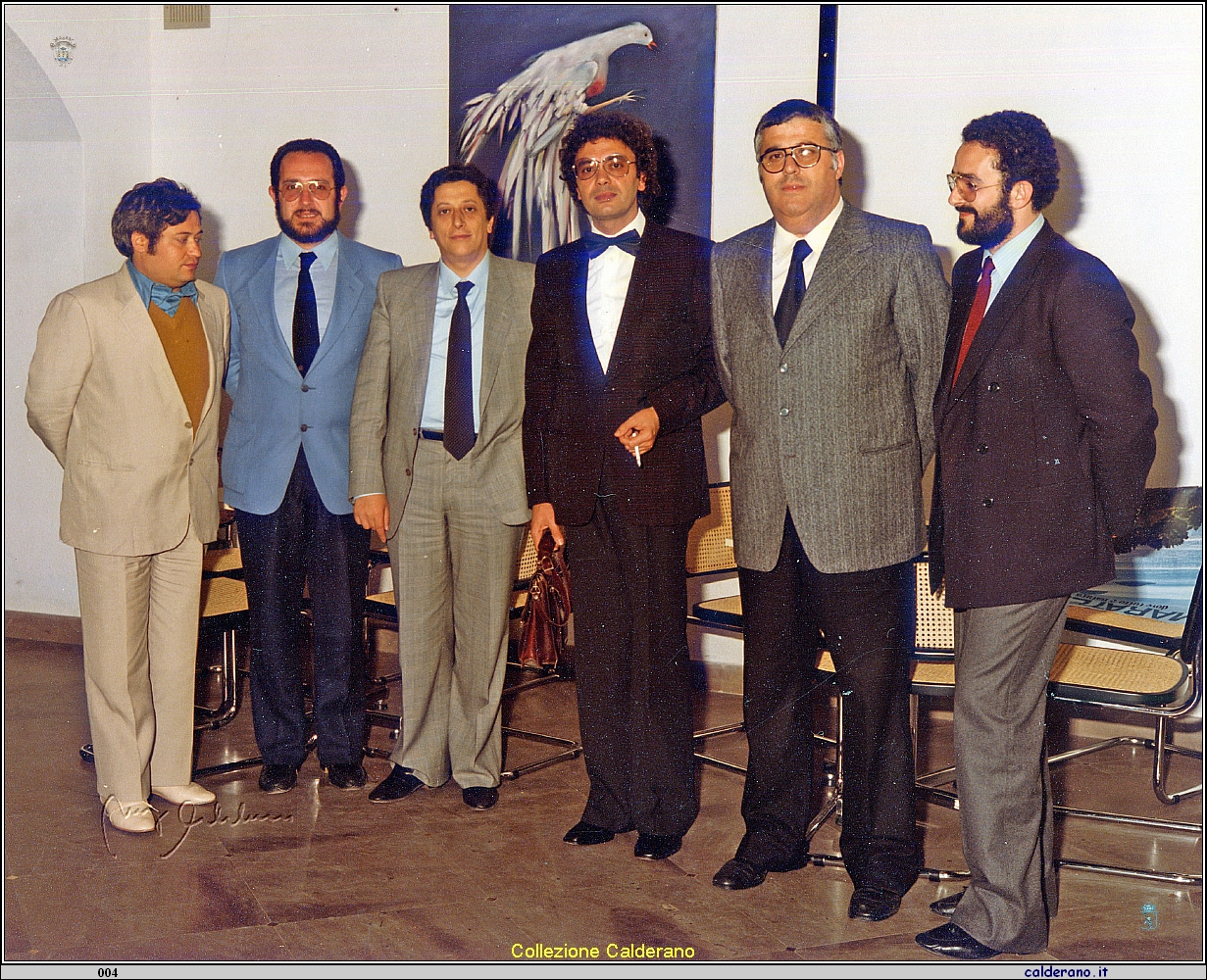 Toto' Manfredi, Biagio Calderano, Fernando Sisinni, Maestro Pino Natale, Domenico Limongi Fioravante e Francisco Blas Cernicchiaro 1982 b.jpg