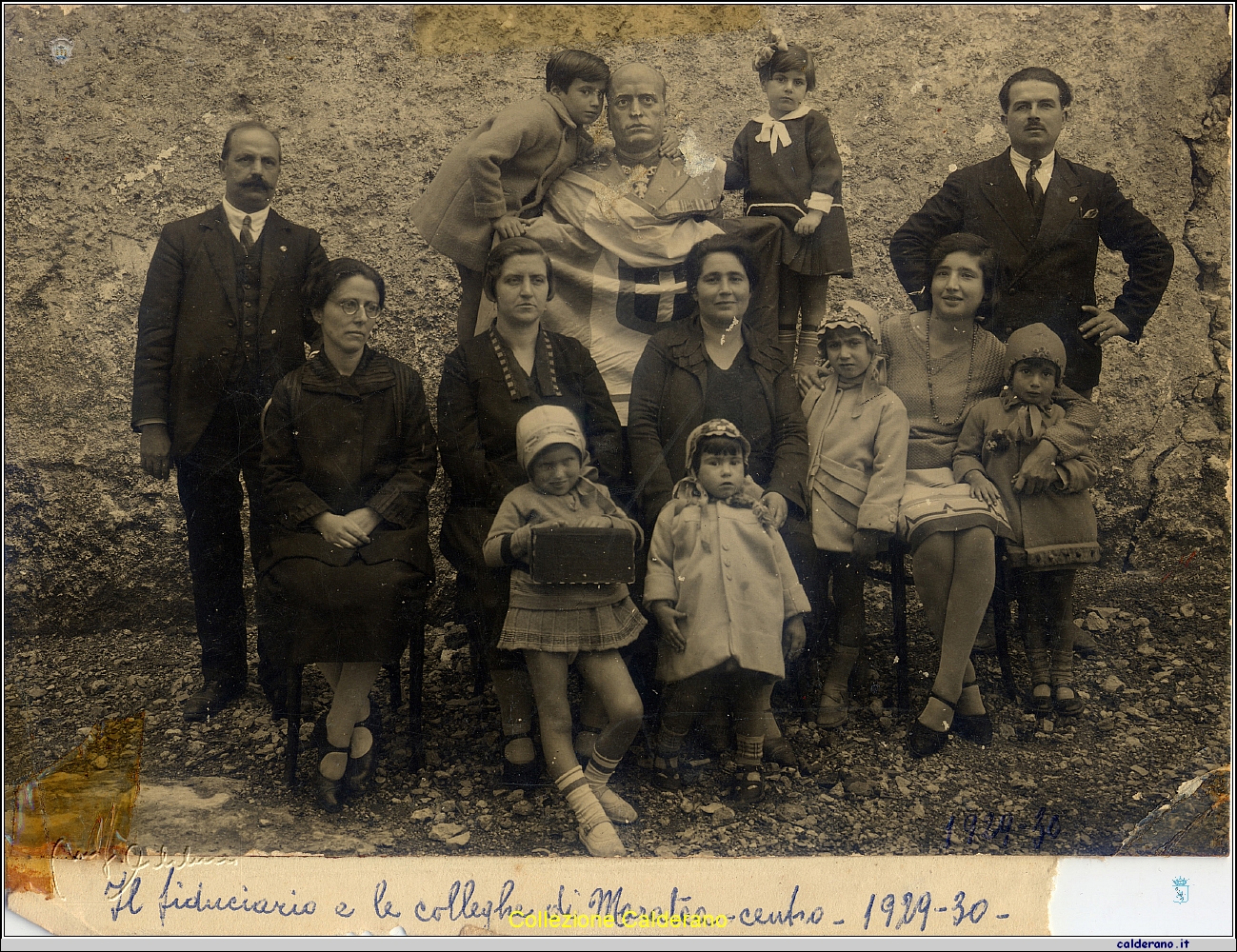 Il fiduciario (Biagio Schettino) e le colleghe di Maratea - centro - 1929-30.jpg