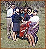 Biagio Calderano, Adriana Liberatore, Marirosa Calderano, Maria Emilia Calderano, Rosita Liberatore e Dora Avigliano 1962.jpg