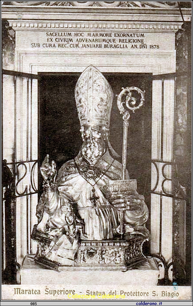 Cartolina - Statua del Protettore San Biagio .jpg