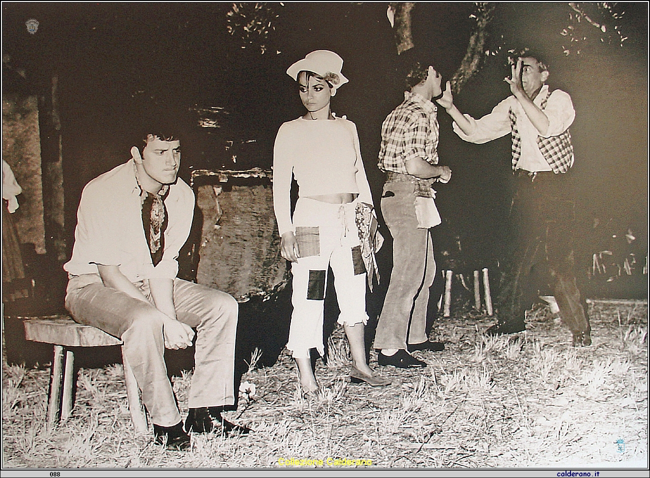 Marisa Solinas in una rappresentazione teatrale a Santa Caterina 1967.jpg