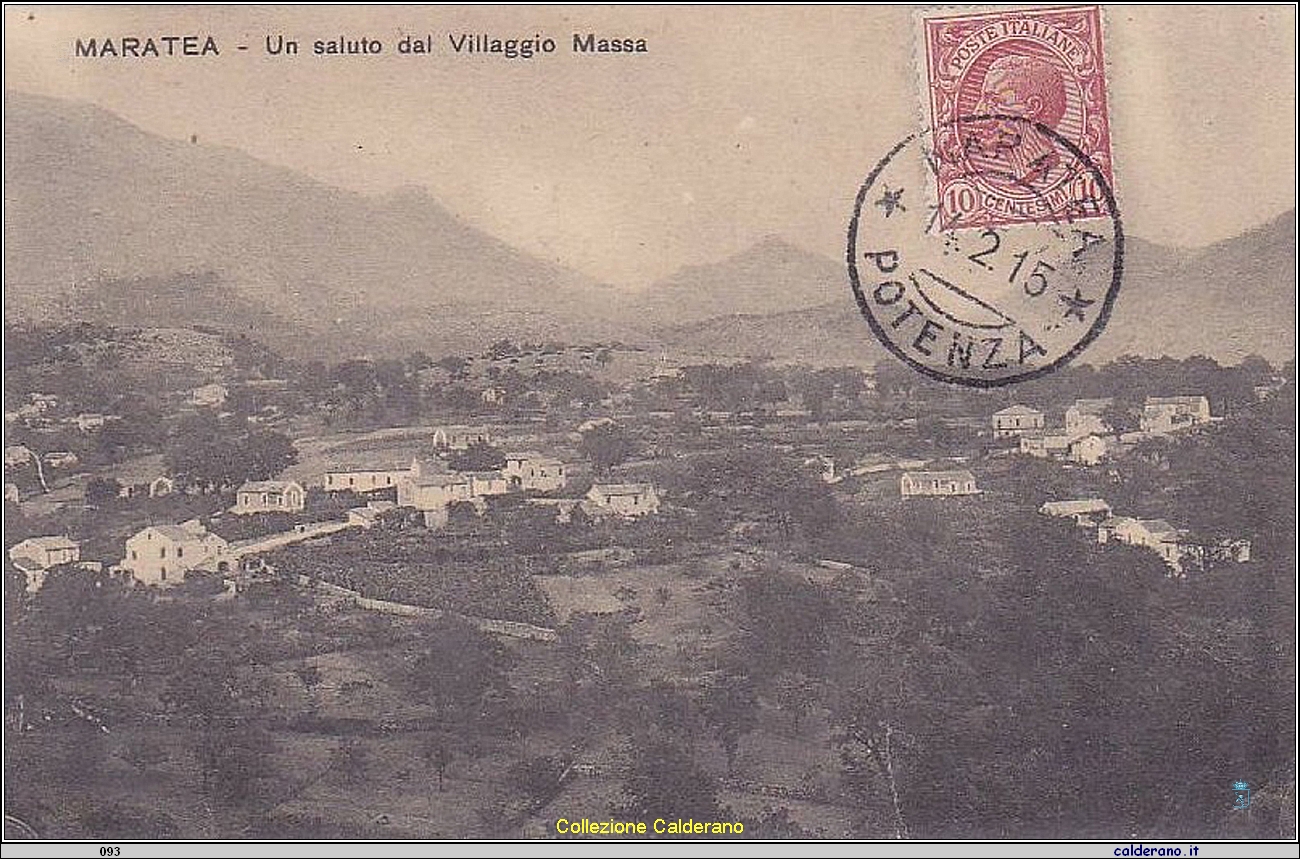 Cartolina - Un saluto dal Villaggio Massa 1915 .jpg