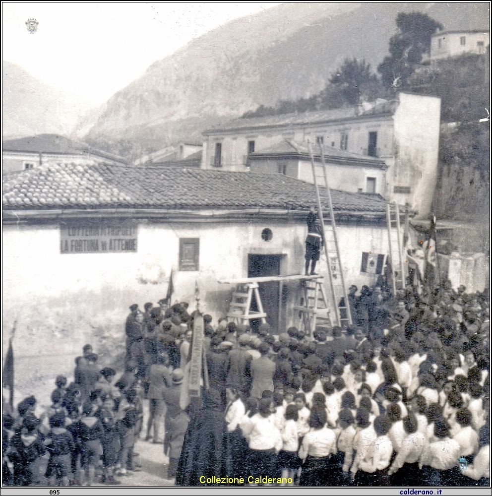 Demolizione del Bigliardo per costruire Piazza dell'Impero con il Potesta' Biagio Vitolo.jpeg