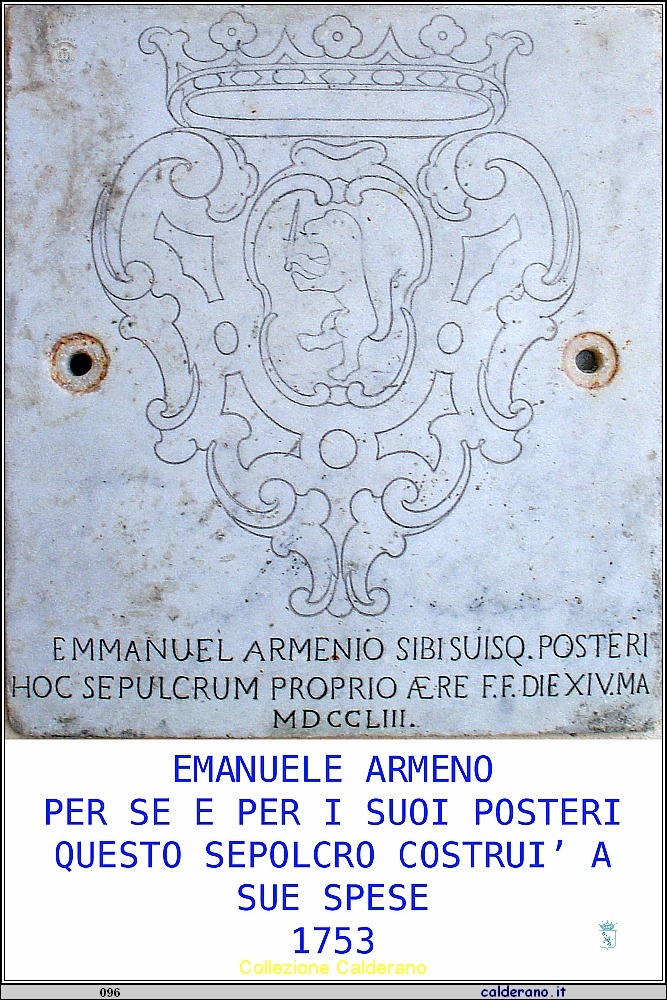 Pietra tombale di Emanuele Armeno nella Basilica di San Biagio.jpg