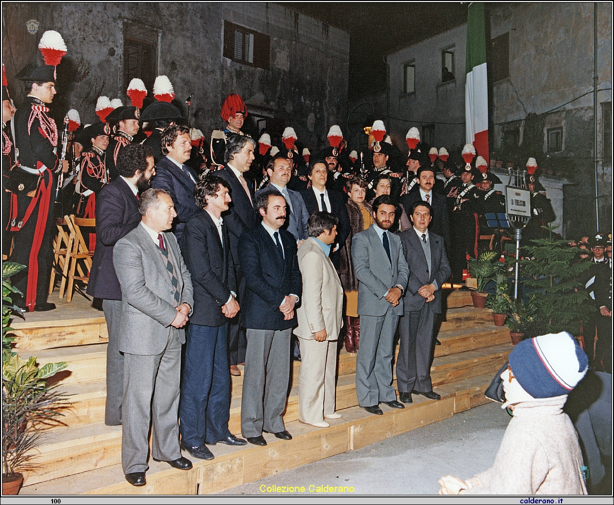 Comitato San Biagio con la Banda Musicale dell'Arma dei Carabinieri 1982.jpeg