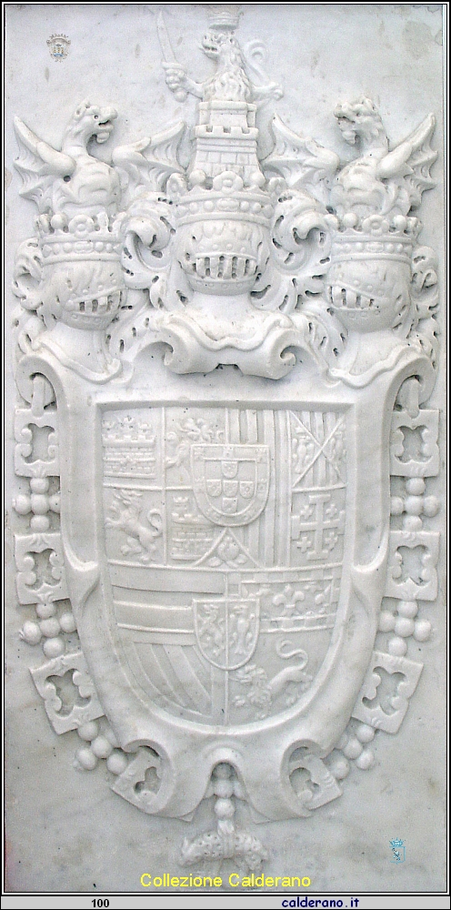 Stemma del Re Filippo IV di Spagna nella Cappella di San Biagio.JPG