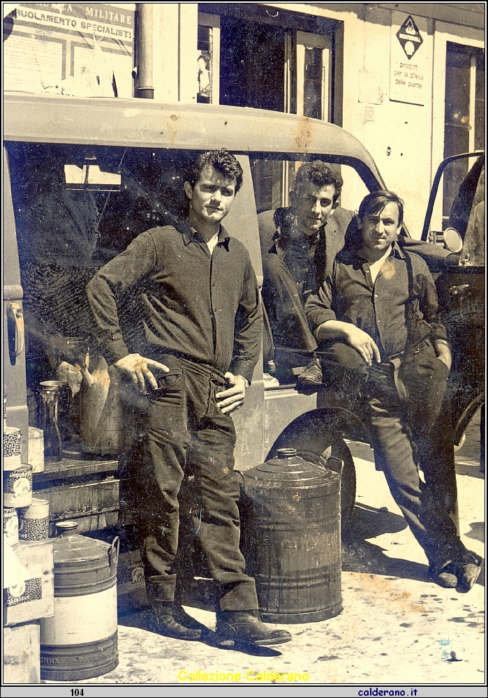 Vincenzo Mollica Terramoto, Toto' Liberatore e Italo Patrone - 4 aprile 1965.jpg