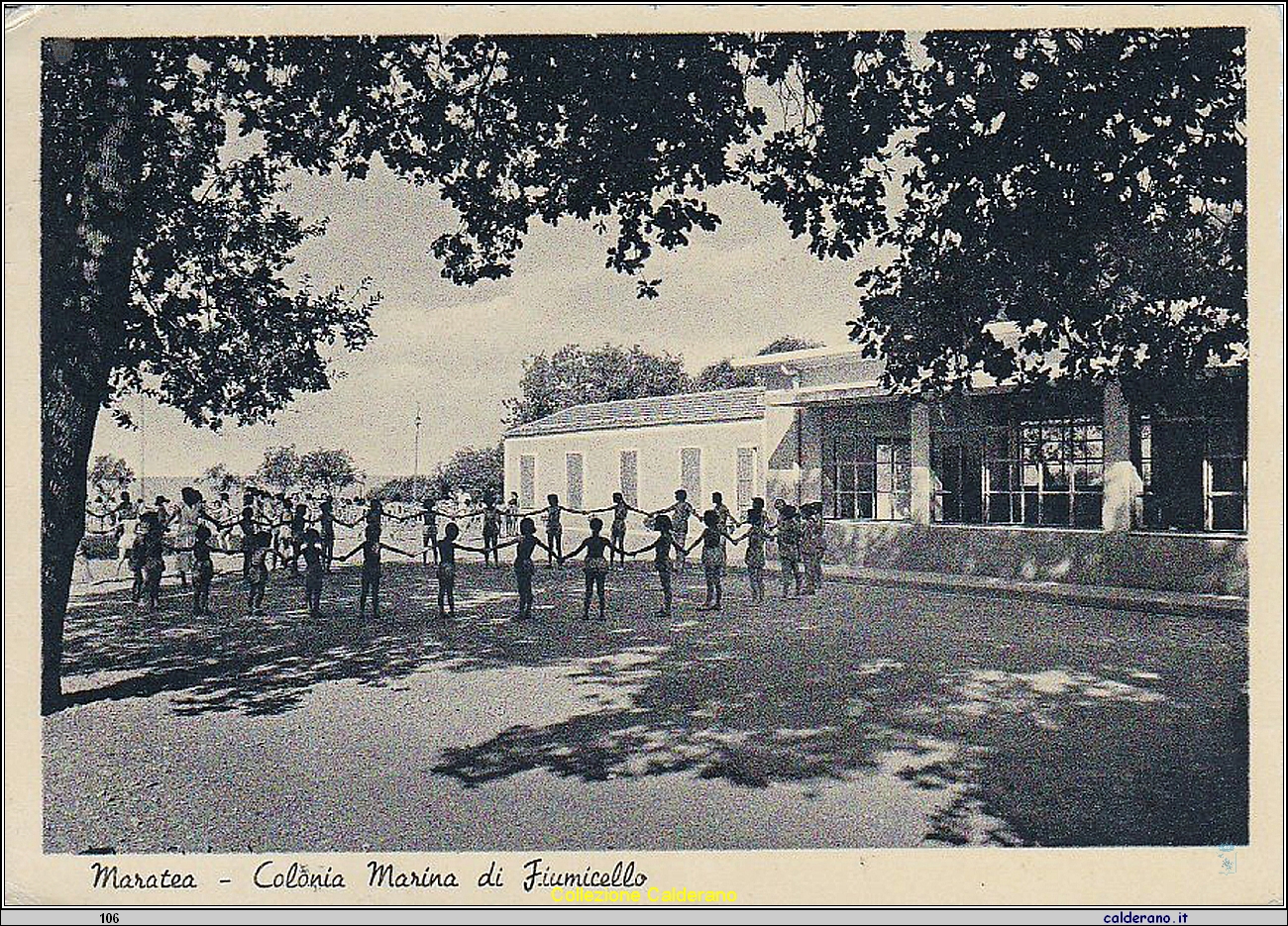 Cartolina - Colonia marina di Fiumicello - 1956 Ed. Ditta Filomena Mordente.jpg