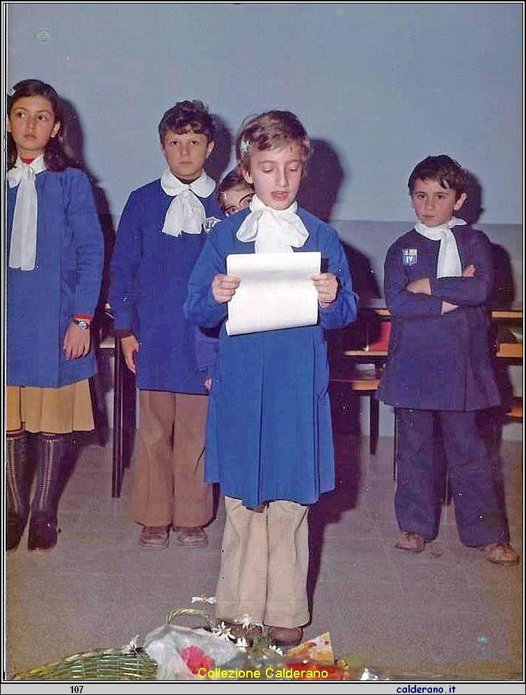 Loredana De Filippis e dietro Annamaria Macrì, Domenico Maisto e Biagio Montesano 1976.jpg