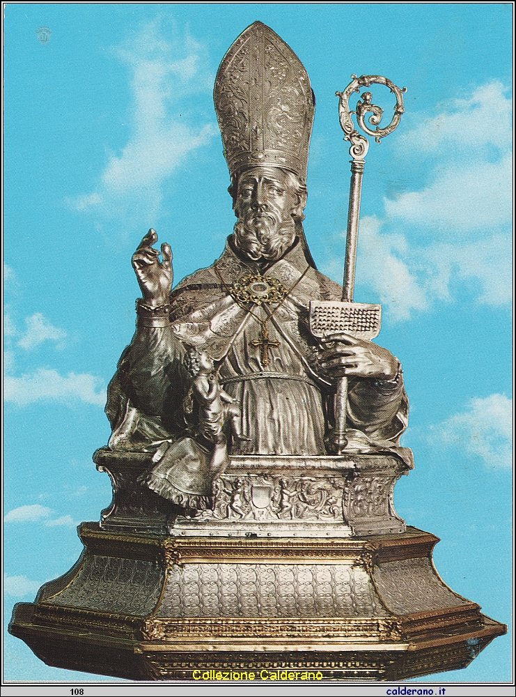 Cartolina - Statua di San Biagio trafugata .jpg
