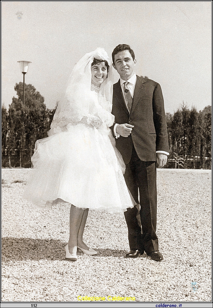 Sposi Elisa Pazzaglini e Luigi Calderano di Alberto 02-10-1960.jpeg