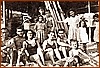 Bagnanti al Porto sotto la capanna con Antonio Cerrato e Maria Mazzeo 17-7-1947.jpeg