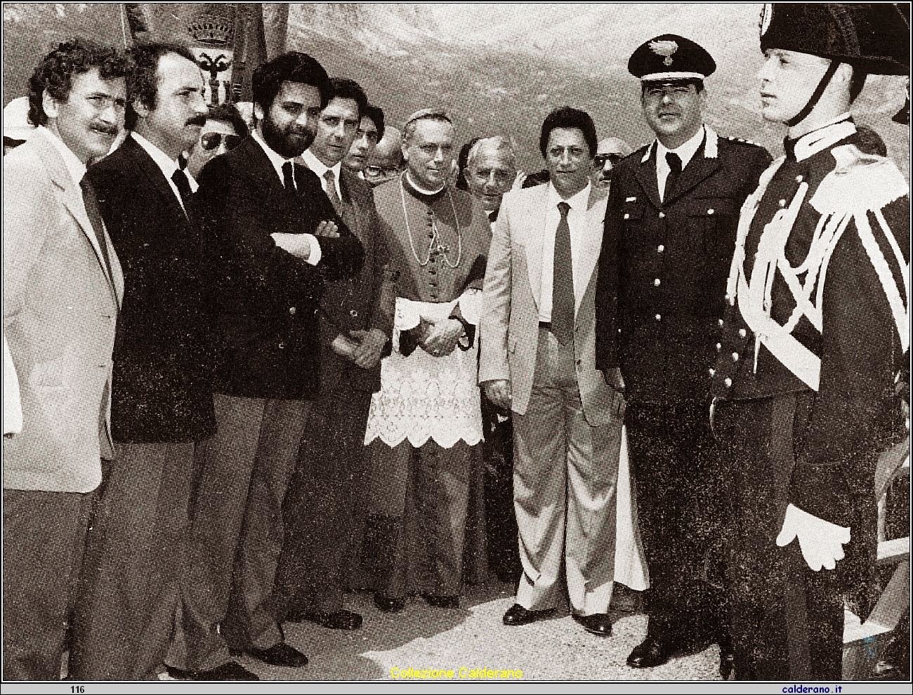 Gerardo Sarsale, Umberto Avigliano, Antonio Manzella, Biagio Longo, S.E. il Vescovo Gerardo Pierro, Fernando Sisinni e il Capitano Dainese.jpg