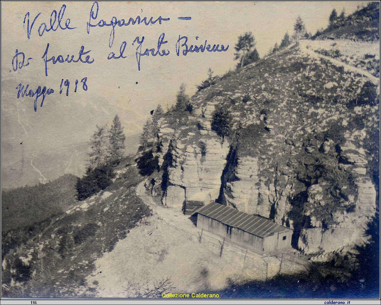 Valle Lagarina di fronte al forte Biovene - Foto di Biagio Schettino - guerra '15-18 - Maggio 1918.jpg