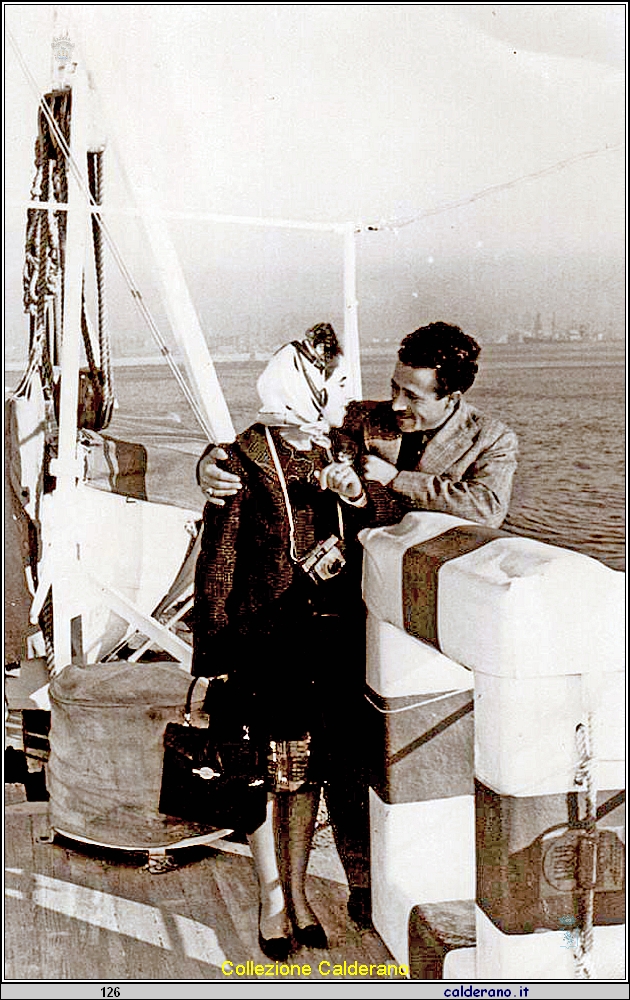 Pompea Versaci e Michele in viaggio di nozze.jpg