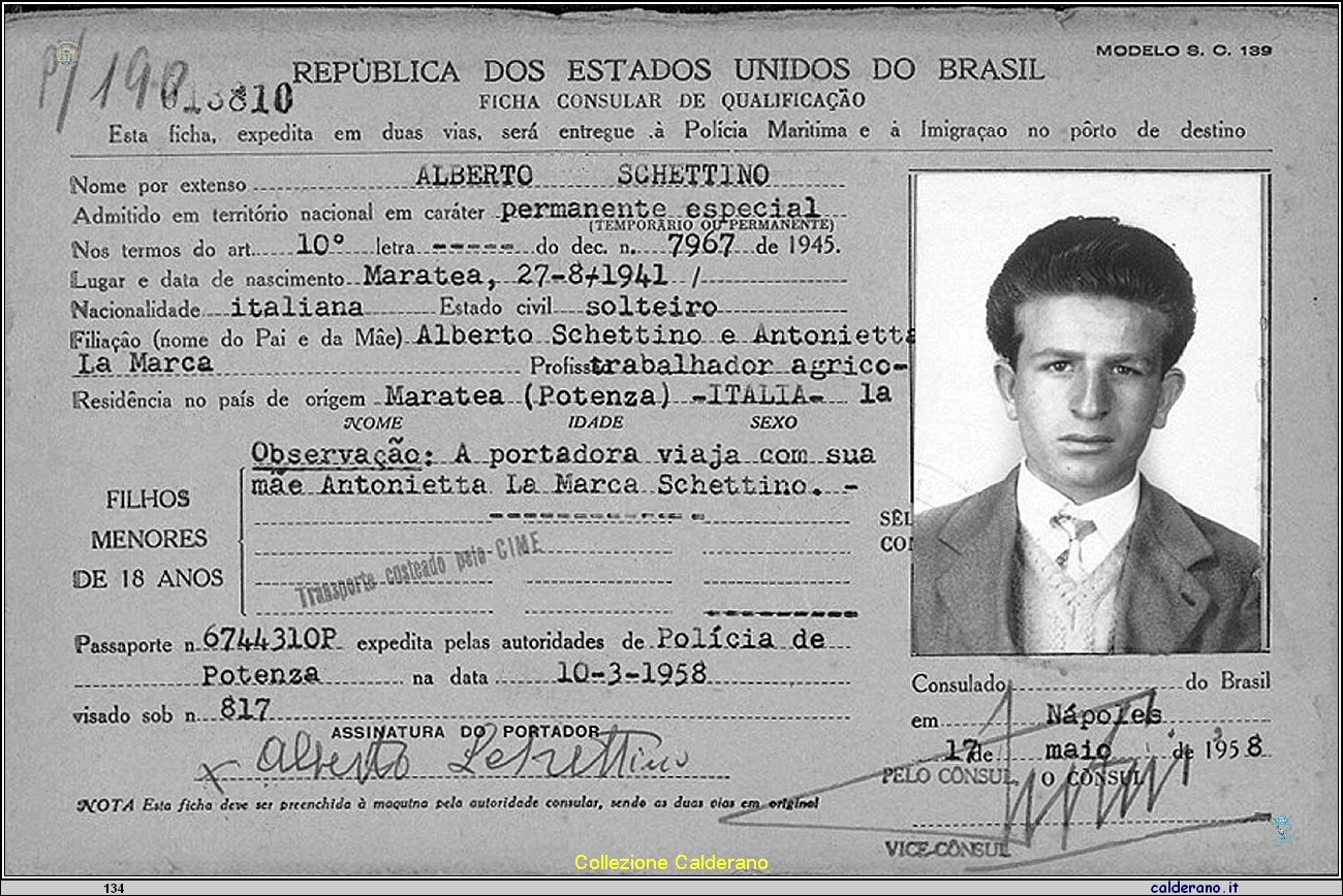 Scheda di Immigrato in Brasile di Alberto Schettino.jpg