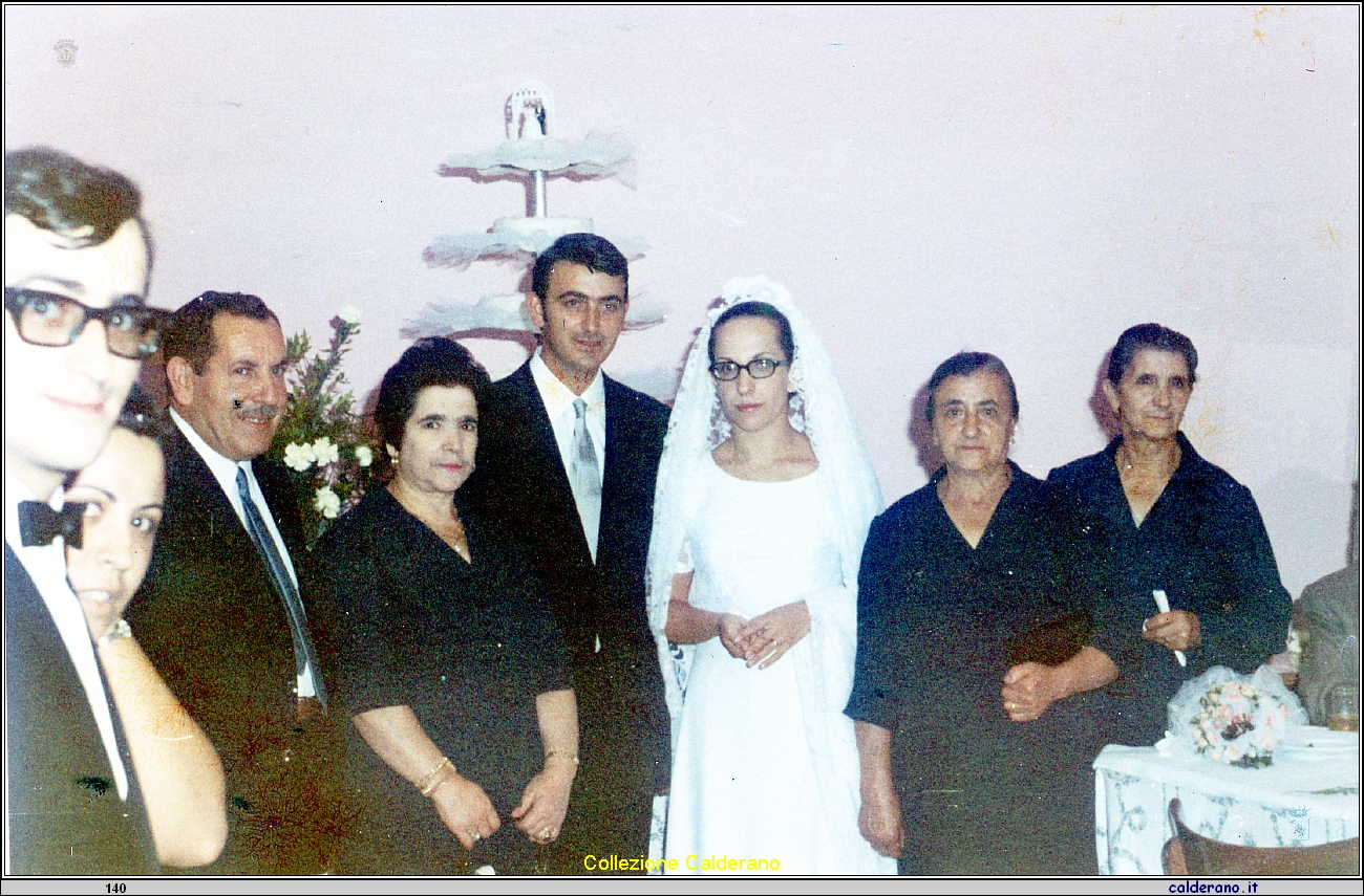 Matrimonio di Eugenio e Maria Emilia - Biagio, Carmela, Papa', Mamma, Eugenio, Maria Emilia, Assunta e Tetella.jpg