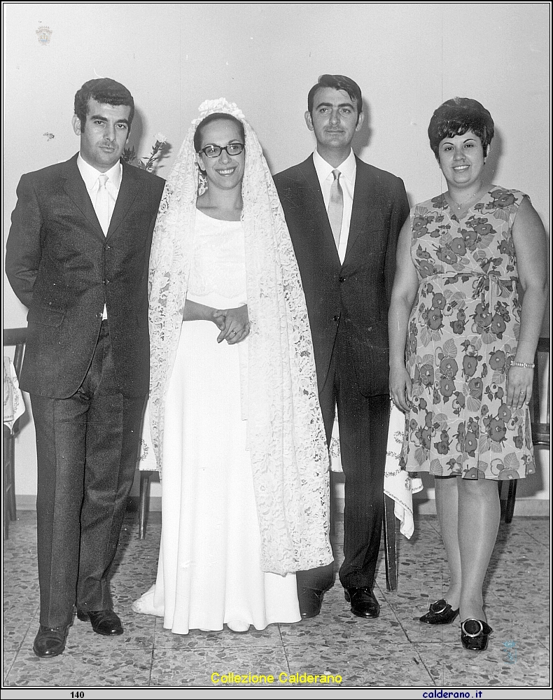 Matrimonio di Eugenio e Maria Emilia - Mimmo Maiorana, Maria Emilia, Eugenio e Dora Avigliano.jpg