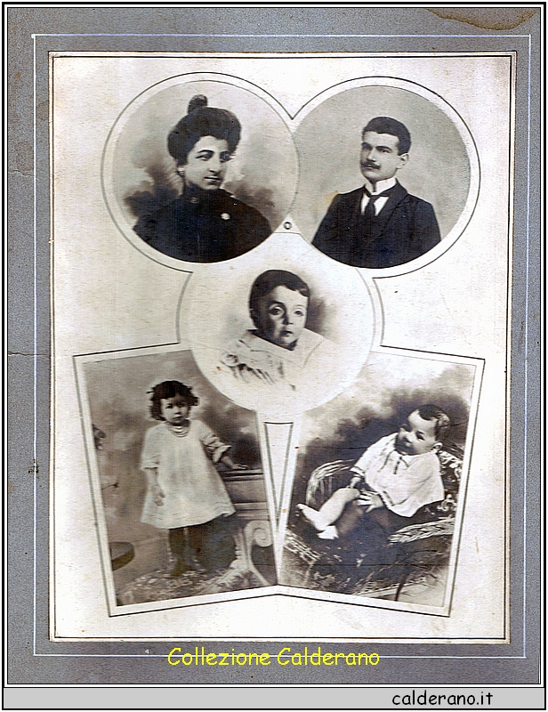 Francesco  (Ciccillio)Rossi con moglie e figli morti a Reggio Calabria (terremoto 28-12-1908.jpg