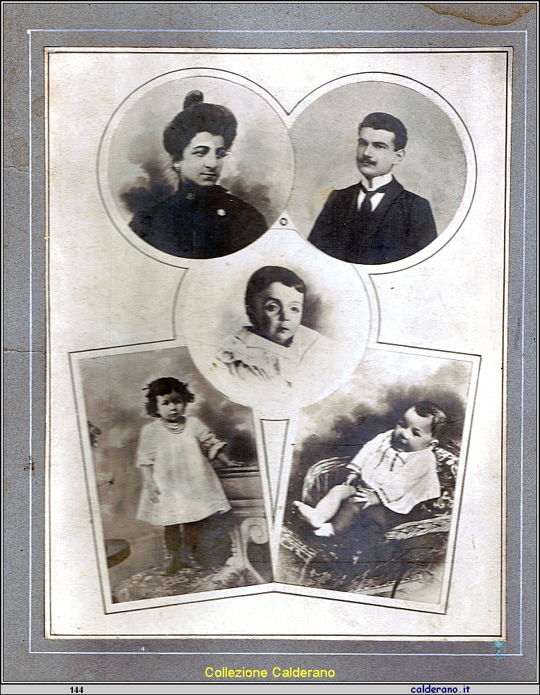 Francesco  (Ciccillio)Rossi con moglie e figli morti a Reggio Calabria per il terremoto del 28-12-1908.jpg