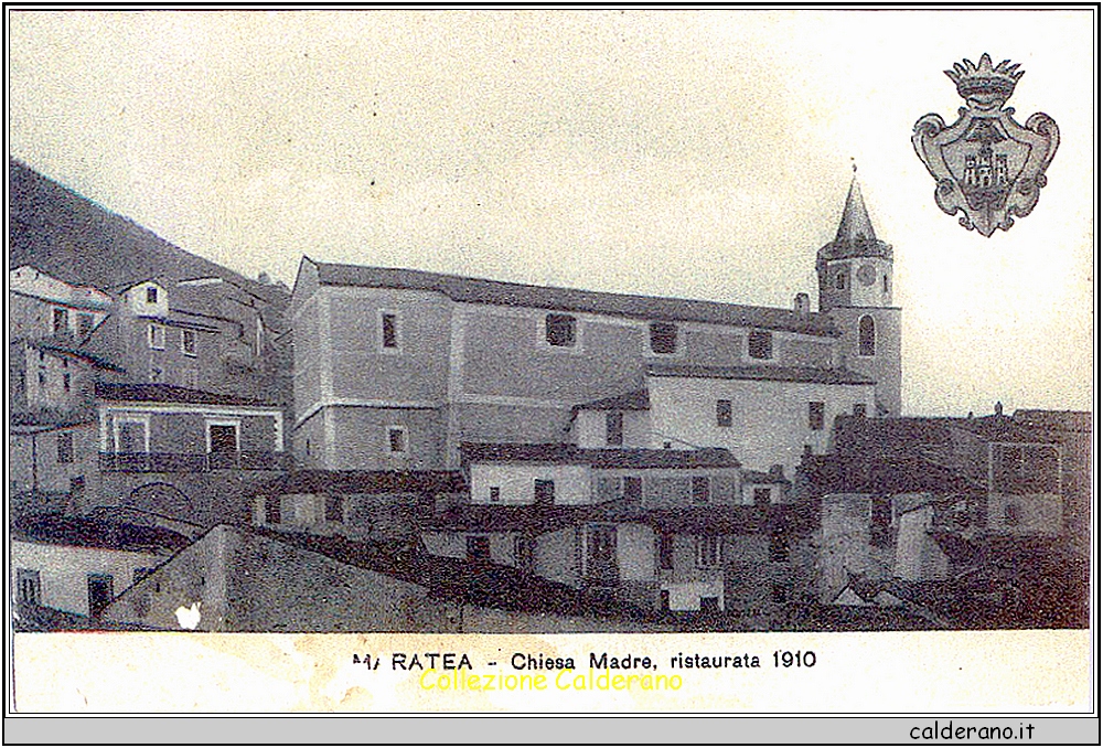 Maratea - Chiesa Madre ristaurata 1910 Cartolina.jpg