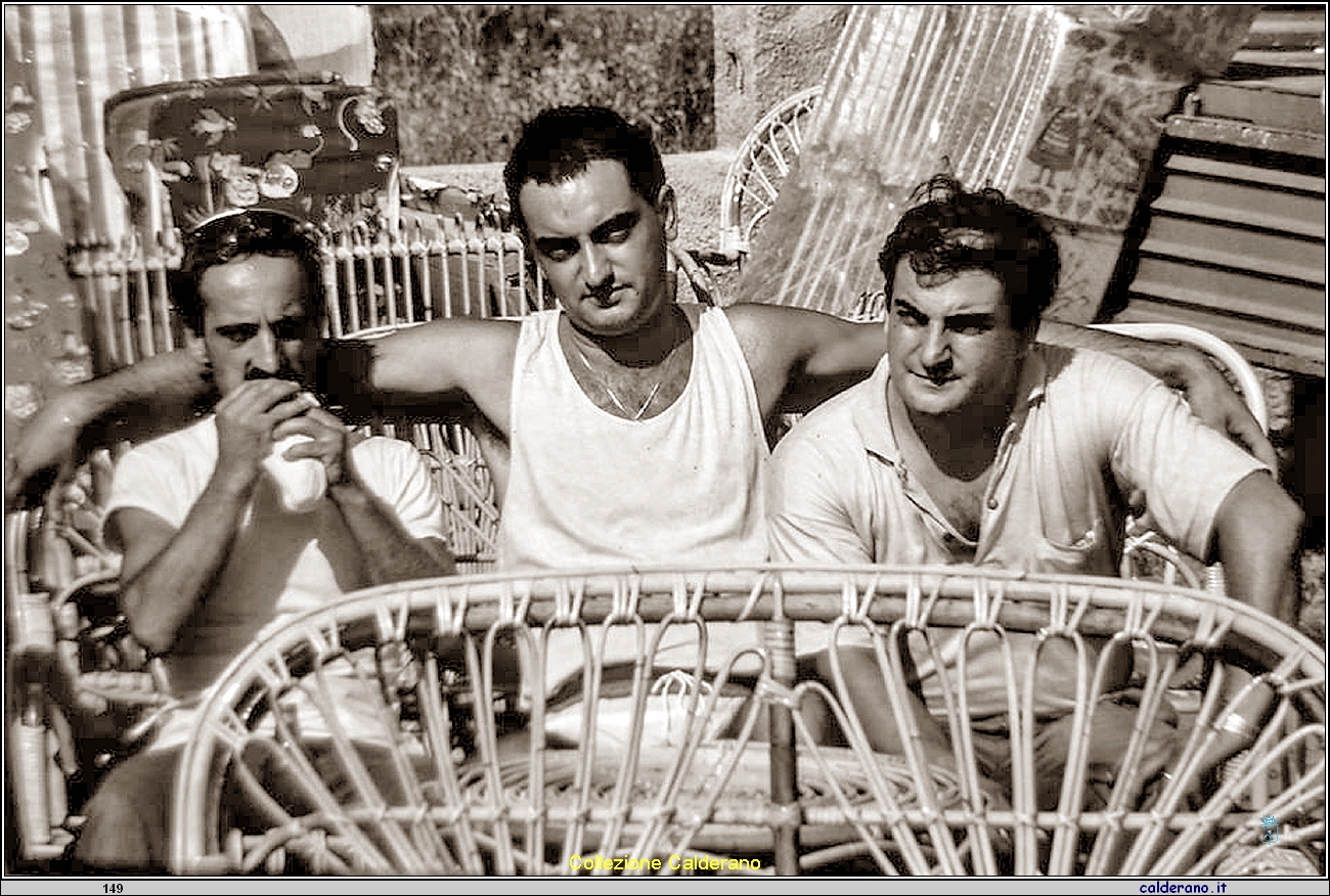 Antonio Matellicani, Nicola Raele e Michele  Schettino a Praia a Mare 1986.jpg