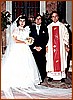 Sposi Caterina Sorice e Leo Cerrato con Padre Aniello Rivetti 1984.jpg