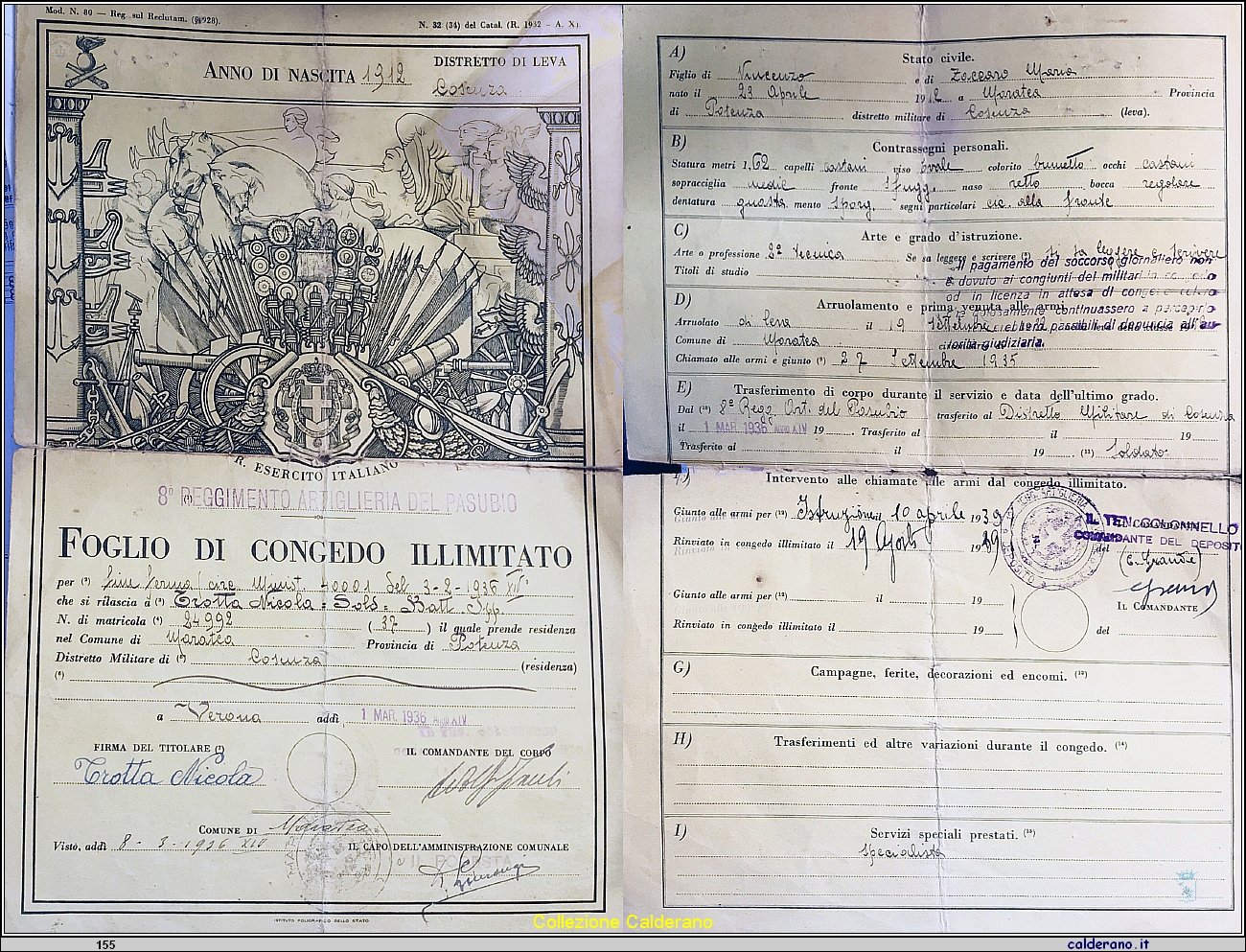 Foglio di congedo illimitato di Nicola Trotta.jpg