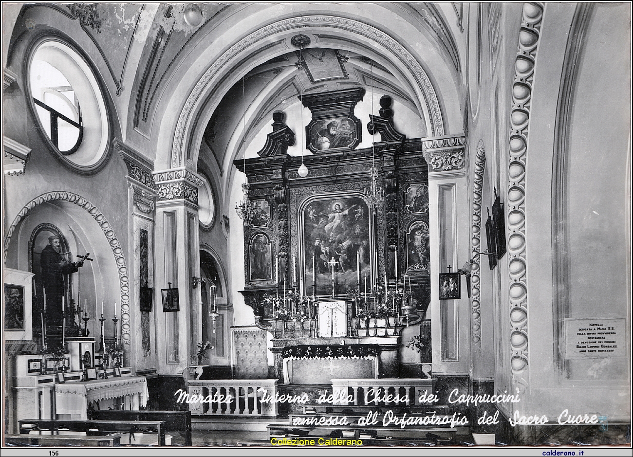 Cartolina - Interno della Chiesa dei Cappuccini annessa all'Orfanotrofio del Sacro Cuore .jpeg