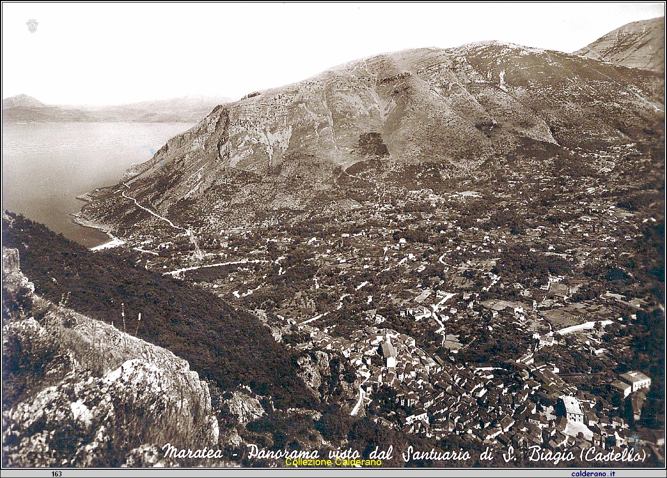 cartolina - Panorama visto dal Santuario di S. Biagio Castello .JPG