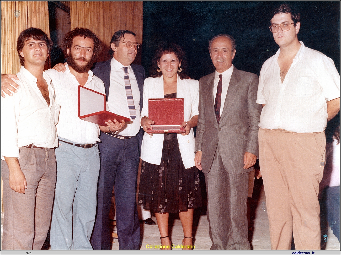 Juan Montesano, Domenico Sarsale, Mimmo Saverio Romei, Rosa Di Trani, Biagio Vitolo e Domenico Longo - Rassegna canora 22-08-1983 3.jpeg