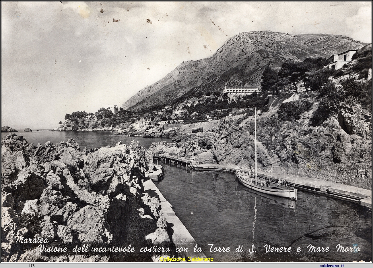 Cartolina - Visione dell'Incantevole costiera con la Torre si S. Venere e Mare Morto .jpeg
