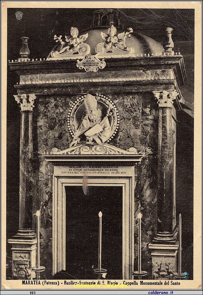 Cartolina - Basilica Santuario S.Biagio - Proprieta' artistica del Santuario .jpeg