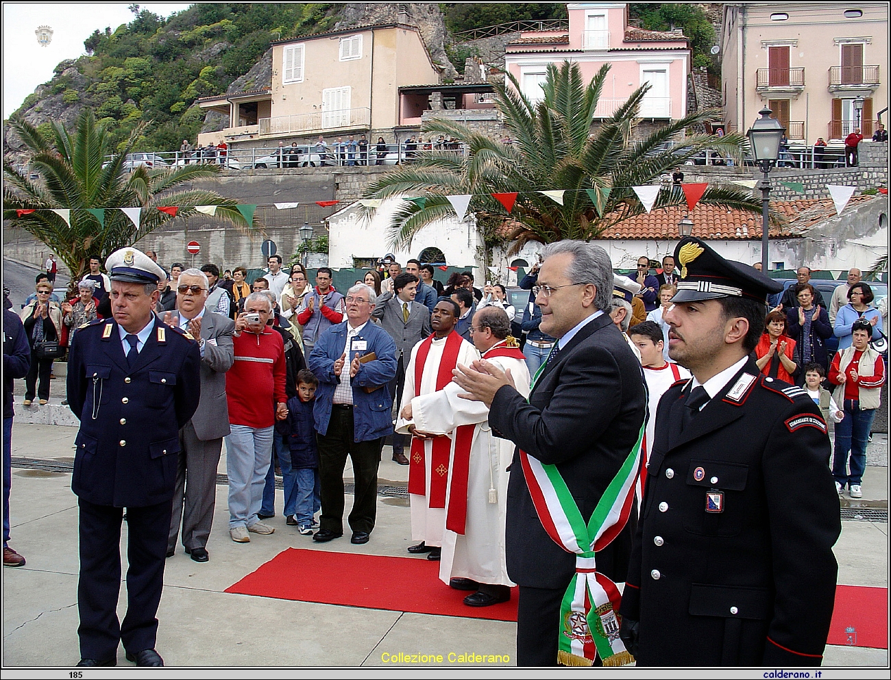 San Biagio 1^ maggio 2004 al Porto con Giuseppe Schettino Sindaco.jpg