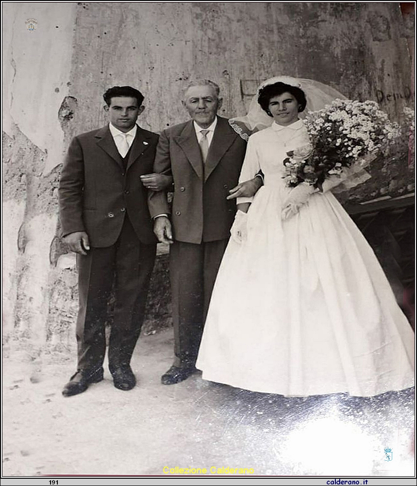 Sposi Antonio Francesco Panza, Coccidorio e Rosa Dammiano 1960.jpg