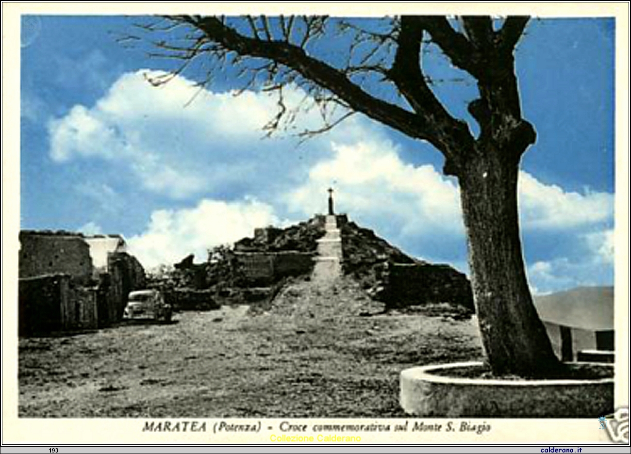 Cartolina - Croce commemorativa sul Monte San Biagio .jpg