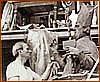 L'Artista scultore Romano Vio al lavoro con la statua di San Biagio 1.jpg
