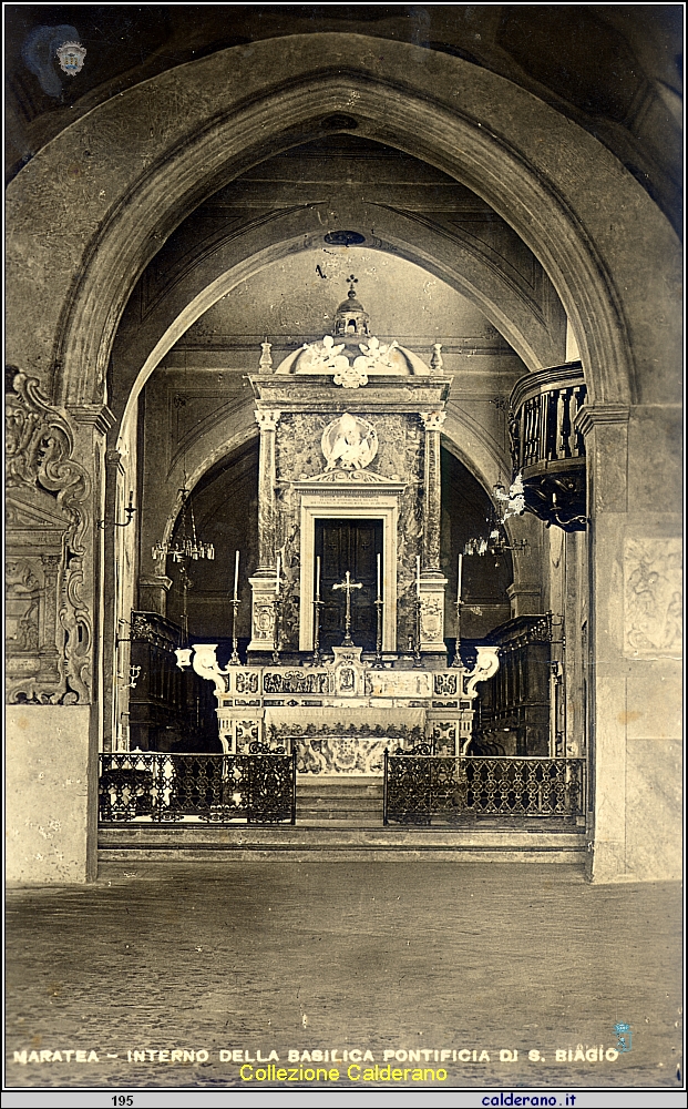 Interno della Basilica Pontificia di S. Biagio - Cartolina.jpg