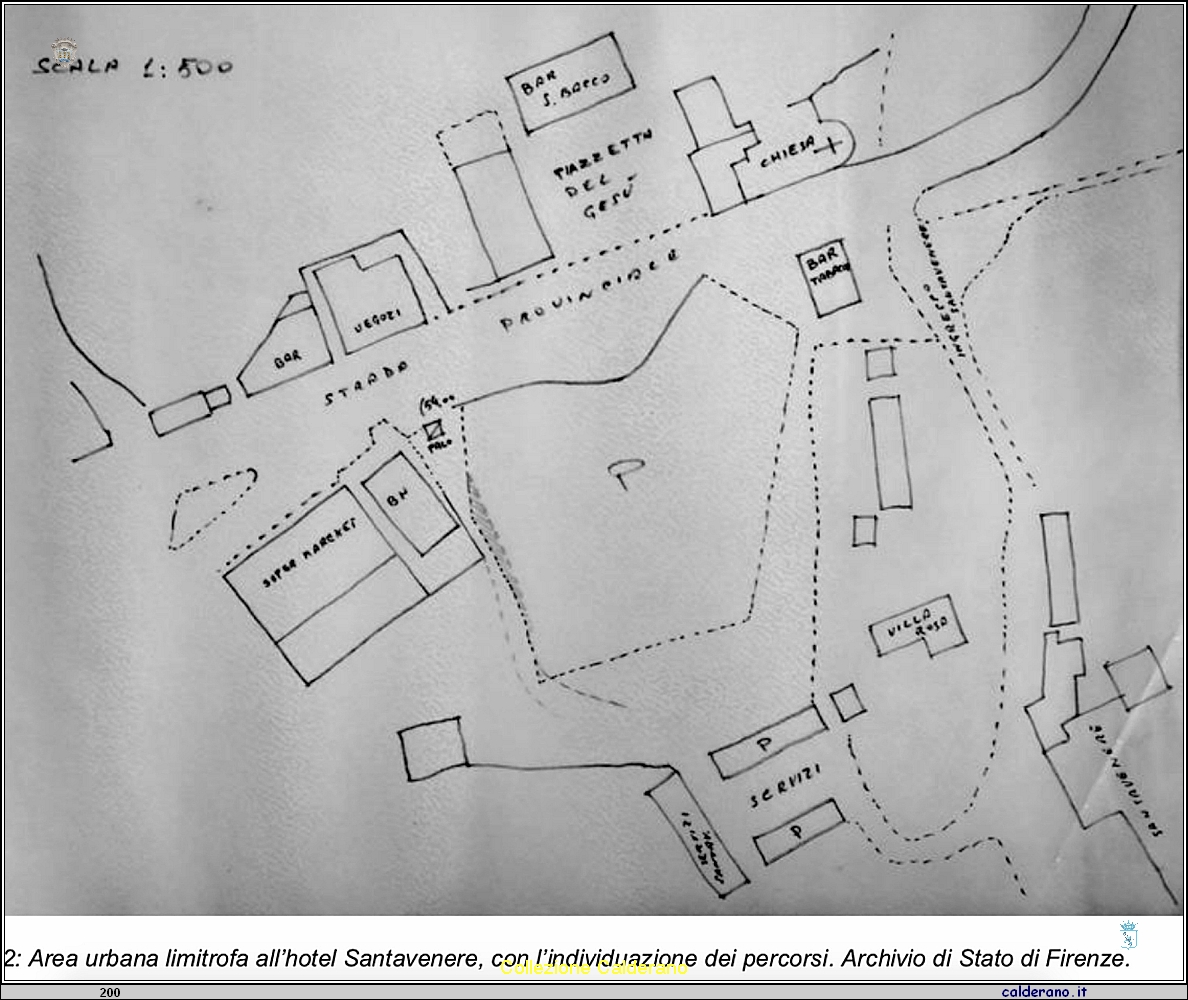 Area urbana limitrofa all'Hotel Santavenere con individuazione dei percorsi.jpg