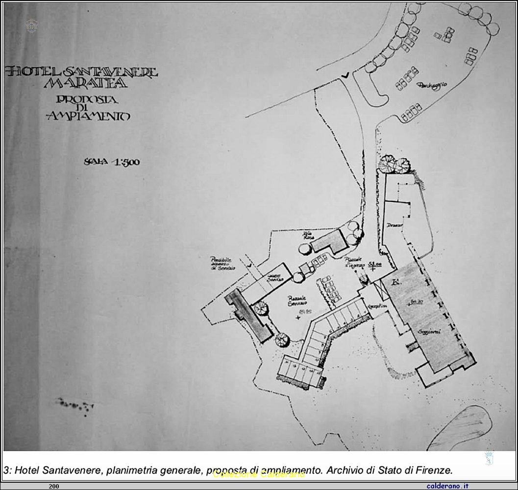 Planimetria dell''Hotel Santavenere -Carolina De Falco, Pier Niccolo' Berardi e lo sviluppo turistico di Maratea .jpeg