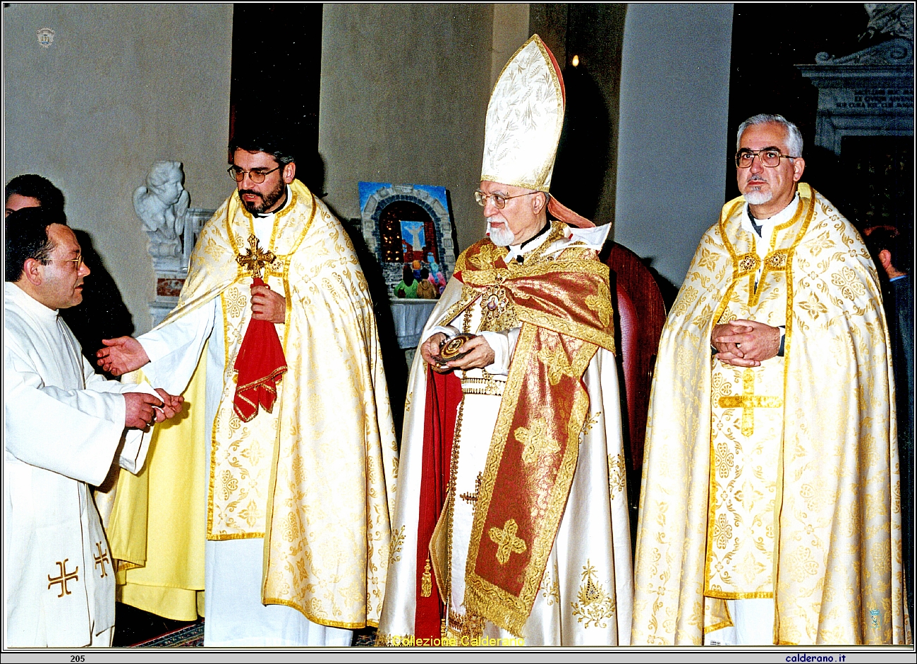 Celebrazione al Castello di Nerses Bedros XIX Patriache de Cilicie des Armensies Catholiques - 2001.jpg