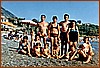 Sulla spiaggia a Fiumicello 1974.jpg
