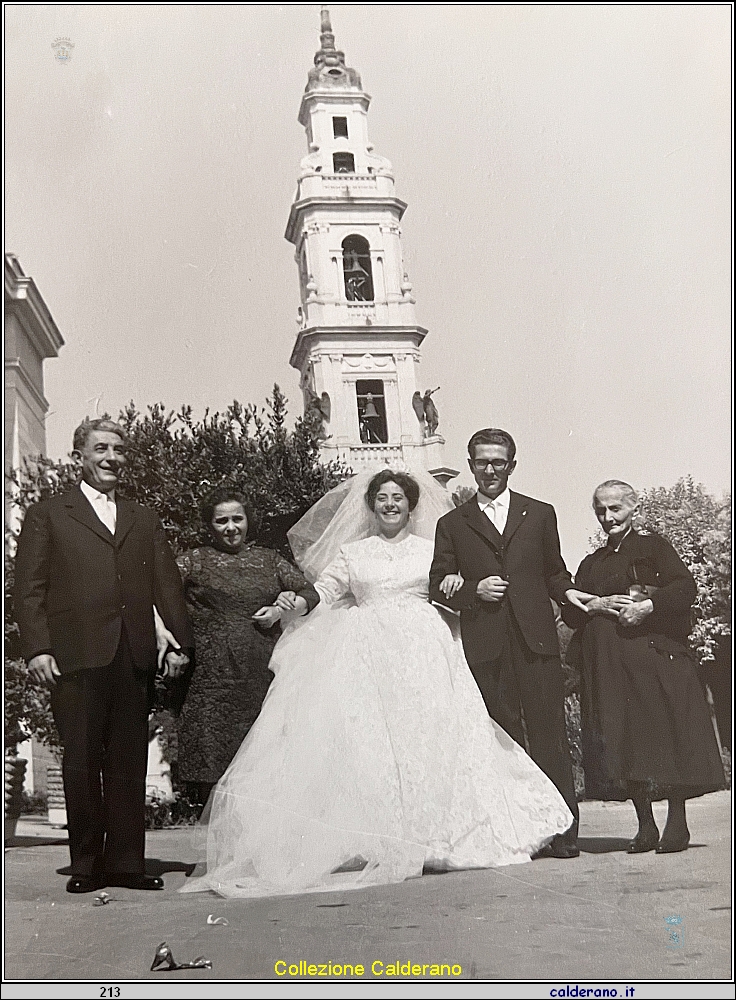 Matrimonio di Emilia Calderano e Nicola Feminella con Giovanni Calderfano, Alfonsina Liberatore e Maria Giuseppa Feminella.jpg