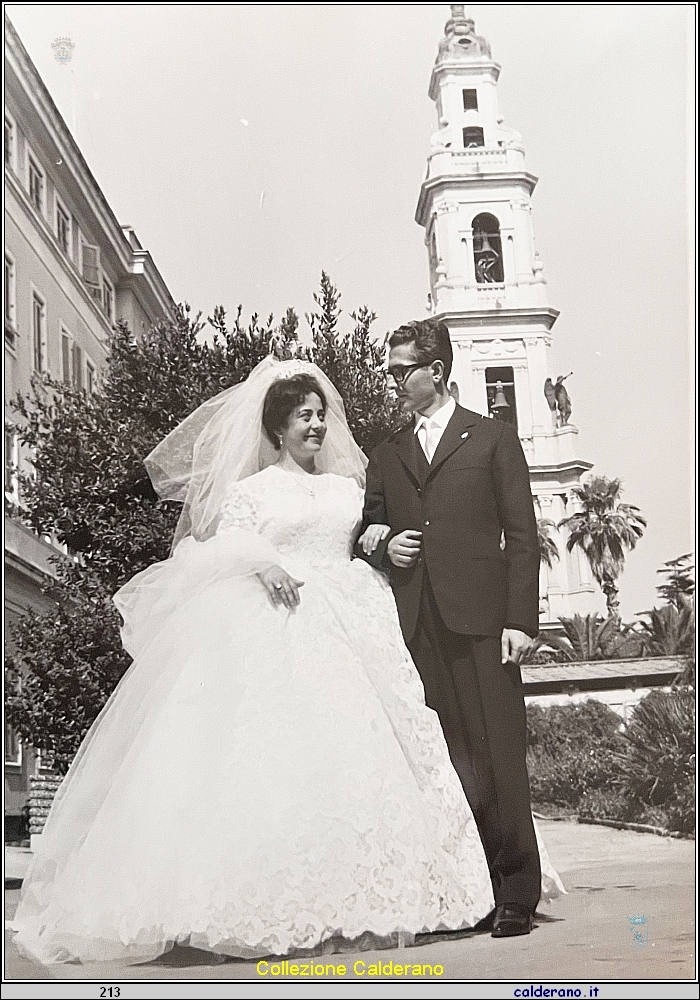 Sposi Emilia Calderano e Nicola Feminella  09-07-1962.jpg