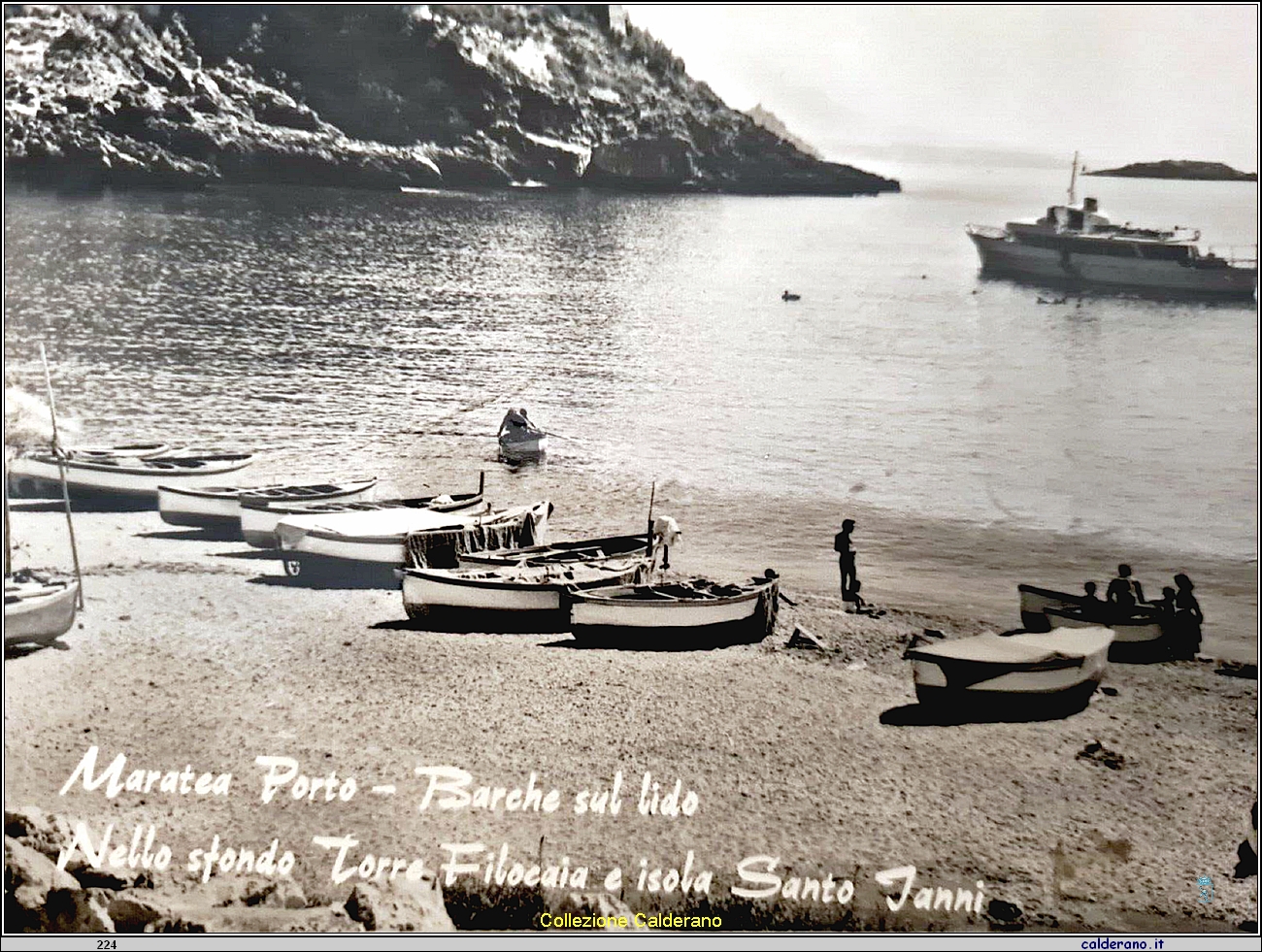Cartolina - Porto - Barche sul Lido - Ed. Mario Brando.jpg