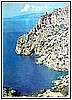 Costa Tirrenica della Lucania - Il grandioso strapiombo di Punta delle Grive con l'antica Torre - Cartolina 1960.jpg